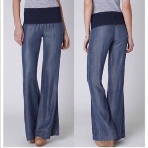 Anthropologie Elevenses Faux Demin Pants. XS